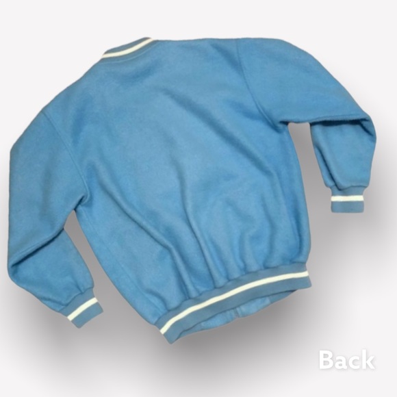 Vintage fleece bomber jacket | baby blue - Picture 3 of 6